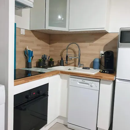 Vue Mer,acces Direct Plage,fibre,clim,parking Public Gratuit Apartment