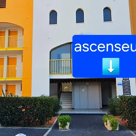 Vue Mer,acces Direct Plage,fibre,clim,parking Public Gratuit Apartment Le Barcares